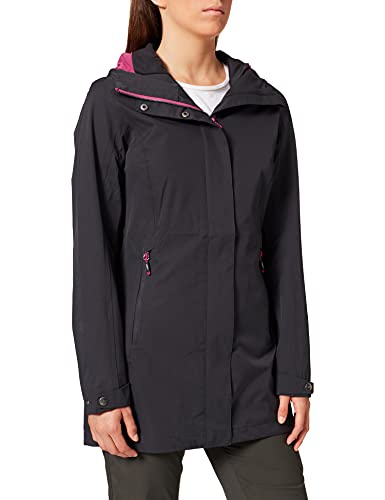 - Giacca lunga elasticizzata da fisso 46 donna con cappuccio antracite