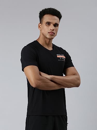 Image of XTEP Comfort Series (Sports Elastic Performance), Running Series, Superior Stretch, Polyamide & Elastane, Crew Neck Comfort Running T-Shirt for Men (White)