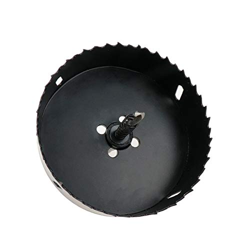 Image of Hole Saw 4.5-inch Metal Hole Saw Kit Set, Bi-Metal | Hole Cutter Drill Bit with Sharp Teeth for Drilling Holes in Wood, Plastic, Drywall, PVC Boards
