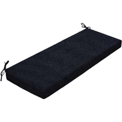 Coussin de banc de jardin imperméable rectangulaire pour mobilier de patio et balcons
