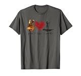 SUP Paddle Board Peace Love Paddle Girl Heart T-Shirt