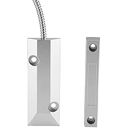 Sensor Magnetico Metalico Alarma de Puerta Sensor Magnético Alarma para Puertas y Ventanas, Ventana de Puerta de Metal con Cable Detector Magnético Sensores de Puertas y Ventanas Sensores y Detectores de Seguridad