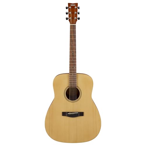 YAMAHA F400 Guitarra Acústica – Cuerpo tipo Dreadnought, Escala 25', Acabado satinado, ideal para Principiantes, Sonido Rico y Equilibrado, Diseño Elegante – Acabado Natural Satin