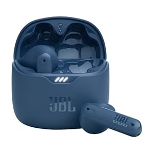 JBL Tune Flex – Auriculares inalámbricos con cancelación de ruido (azul), pequeños