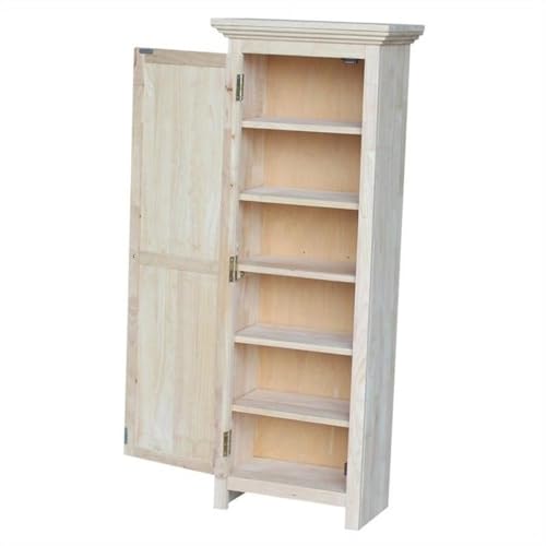 International Concepts Storage Cabinet, 48-Inch High, Solid Parawood, Unfinished