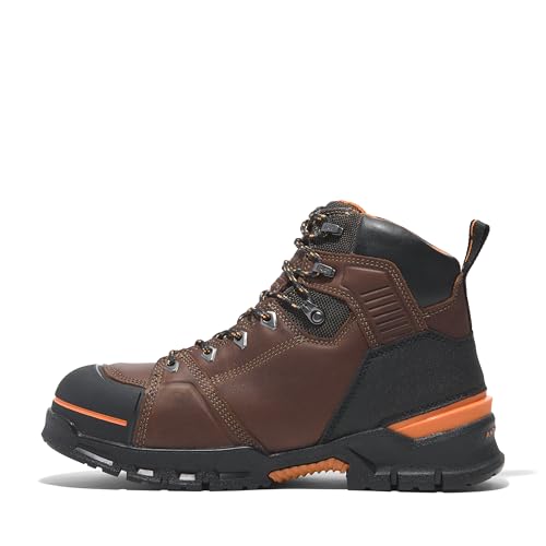 Timberland PRO Timberland PRO Men's Endurance EV 6 Inch Composite Safety Toe Industrial Work Boot, Teak/Orange, 10.5M
