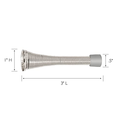 Design House 181701 Spring Door Stop, 10-Pack, Satin Nickel #TOP2