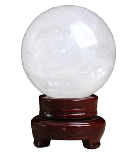 Boule de cristal en quartz blanc, le cadeau d'ornement idéal avec stand