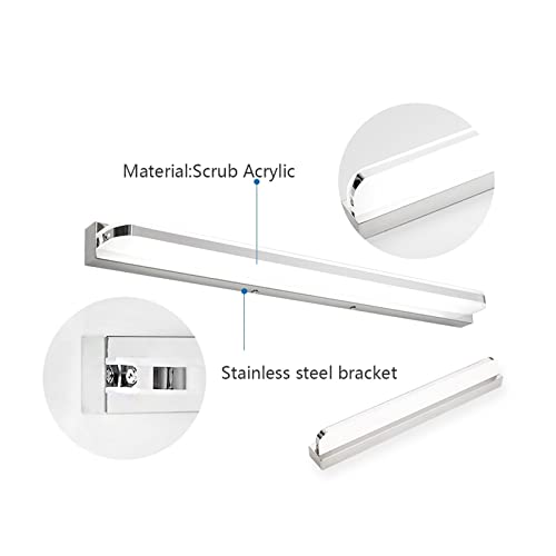 Apliques para cuadros y baño led 9w iluminacion impermeable 40cm blanco calido para espejo casa 4