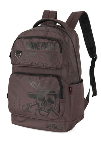 Mochila de Costas Média Juvenil One Piece Envernizada