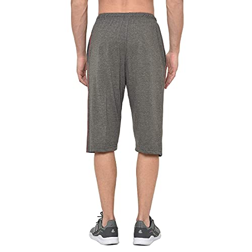 Image of Men's Regular Fit Cotton Three by Fourth, 3 /4th, Man Capri, Capris, Three Quarter, Capri for Men, Printed, Sports Running, Three Quarte, Casual Lounge Short, Nightwear Sleep Shorts, Pack of 2