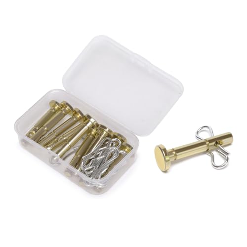 Shear Pins and Cotter Pins Kit 738-04124A Replacement Shear Pin Kit Compatible with Troy Bilt Craftsman Snowblowers Snowblower Shear Pins with Retainers for 2/3 Stage Snow Throwers 10 Pack
