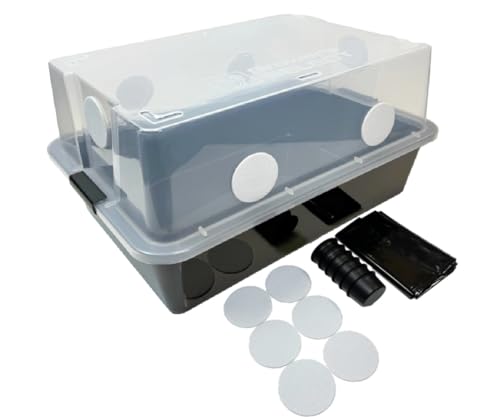 Myco Labs Growers Select 66Q Large Mushroom Monotub Fruiting Chamber with Filter Disks and Liner