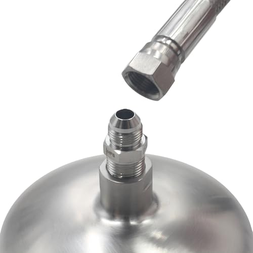 Image of HFS(R) 1 /2 inch NPT Male to 1 /2 inch JIC Male Adapter Flared Tube Fitting Pipe Connector Stainless Steel 304