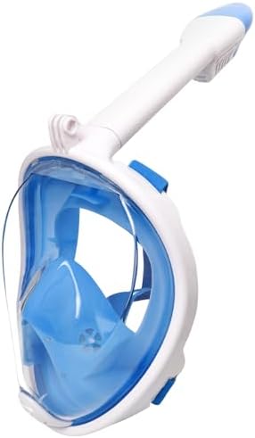 Jsdoin Schnorchelmaske Erwachsene Vollmaske,180-Grad-Sicht Tauchmaske mit Panorama-Vollgesichtsdesign,Sportkameras Kompatible Taucherbrille für Erwachsene und Kinder