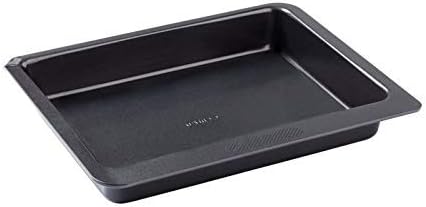 Pyrex 1452074 - Magic - Rectangular Metal Oven Dish 4.60 L / 35 x 26 cm, Black