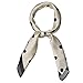 Allegra K 70cm Polka Dot Square Scarf Neck Scarves Kerchief Neckerchief Headband for Women Champagne