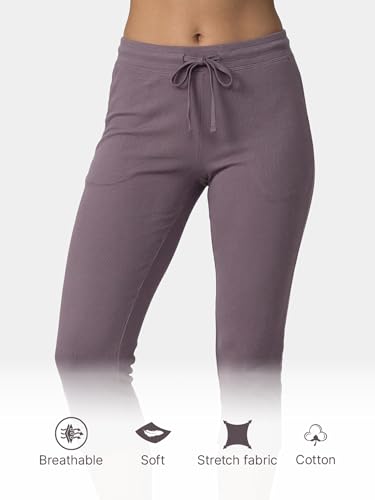 Image of Enamor Essentials E018 Stretch Cotton Lounge Capri for Women