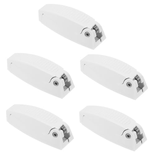 PRETYZOOM 5pcs Door and Window Buckles Door Latch Door Holder Baggage Door Holder Camper Baggage Door Catch Baggage Door Clips for Door Holder for White Plastic
