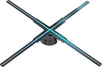 Image of TONZO 65 cm 3D Hologram Fan With 5D Display App Control, Holographic Advertising Display, 4 Blade, 768 LEDs, 2500x768 Resolution, Wi-Fi, BT, 8GB Storage | LED Display Fan for Shop, Mall & Events