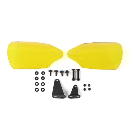 Fiakaon Handprotektoren Fit Für Harley Road Glide CVO/SE FLTRXSE 2023 2024 2025 Motorrad Handschutz Wind Shutter Lenker Handschutz(Yellow)