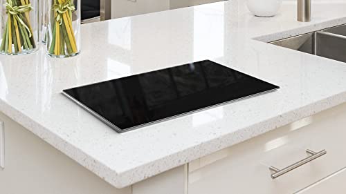 ALLboards Glass Chopping Board Black Classic Black 60x52cm Cutting Board Splashback Worktop Saver for Kitchen Hob Protection Hot Cover Heat Resistant Multi-Glass Plate Dishes Pad Work Surface - Image 3