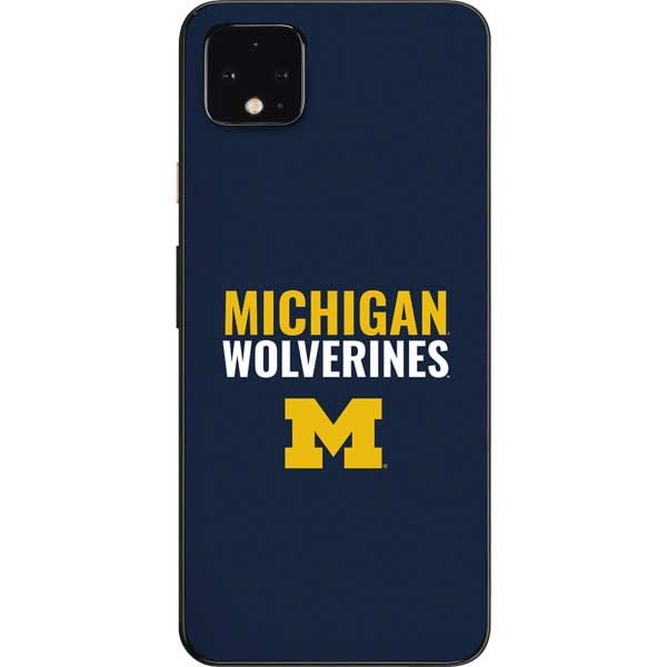 Skinit Decal Phone Skin Compatible with Google Pixel 4 XL - Officially Licensed College Michigan Wolverines M Design
