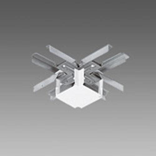 Union en X rail 6025 blanc connecteur croisé alimentation 4 voies