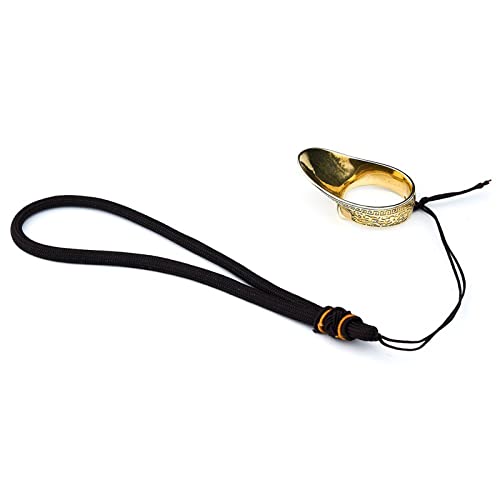 Zzyb Brass Archery Thumb Ring Traditional Wrist Brass Archery Thumb Ring Handmade Finger Tabs Painless Finger Protector Accessories (20Mm) #TOP3