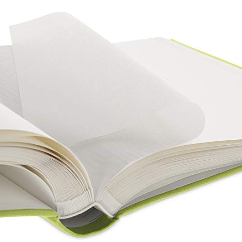 Hama Fotoalbum mit Stoffeinband 30x30 cm (Jumbo Fotobuch mit 100 weißen Seiten, Photoalbum mit Pergamin-Trennblättern… – Bild 5