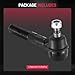 BDFHYK Front Right Inner Tie Rod End Compatible with Dodge 2003-2008 Ram 1500 2500 3500,Compatible with Jeep 2007-2018 Wrangler JK Replacement for ES3624 05086143AC 5086143AA 5086143AB 52060049AE