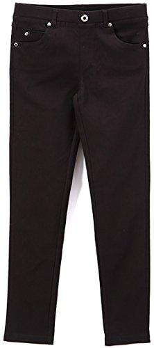 Image of ToBeInStyle Girl's Denim Easy Styling Classic Timeless Everyday Jeans Zip-Up Closure