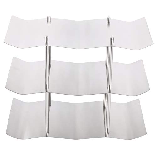 Soporte para botellas de vino 3 niveles acero inoxidable miniatura 1