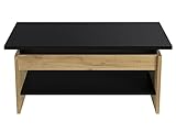 Montaje rápido y fácil Marca Amazon - Movian Happy Indus - Mesa de centro, 50 x 100 x 44 cm, negro