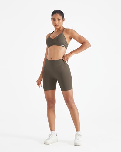 Image of AUROLA Mercury Workout Sports Bras Women Athletic Removable Padded Backless Strapy Minimal Crop Top
