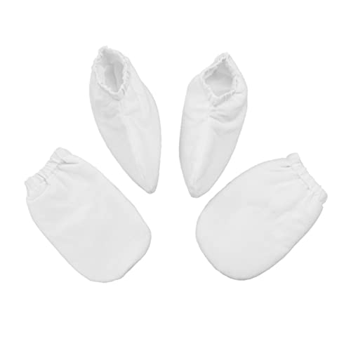 MERRYHAPY Paraffin Wax Mitts for Heat Therapy Thermal Glove Bath Insulated Spa Covers Hand Treatment Mitts White Cloth Polyester