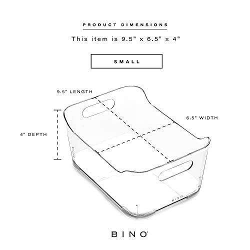 image for BINO | Plastic Storage Bins, Small | The SOHO Collection | Multi-Use O