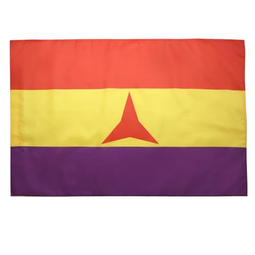 AZ FLAG Bandera ESPAÑA Republicana BRIGADAS INTERNACIONALES 150x90cm para Palo - Bandera DE LA Republica ESPAÑOLA 90 x 150 cm