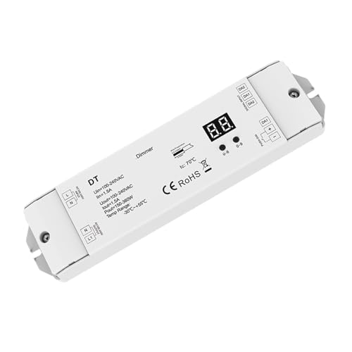 Variateur LED Triac AC 110V 220V avec écran digital et interrupteur poussoir DT4