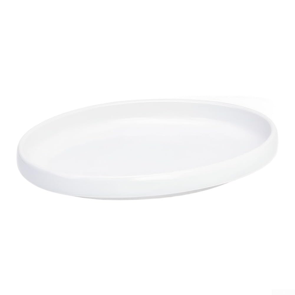 Assiettes Ovales Mélamine 20cm Blanches 4 Incassables Assiettes