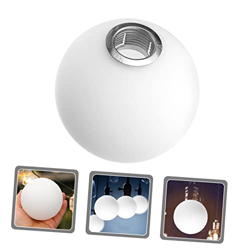 Image of ARTIBETTER Glass Lamp Shade Replacement 4.72 Inch Spherical Globe Lampshade Frosted White Ball Lampshade Cover for Ceiling Fixture Chandelier Living Room Bedroom Dining Room Bar