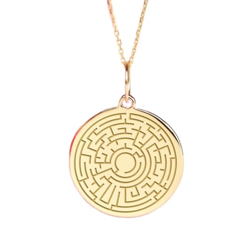 Collier labyrinthe en argent 925, le cadeau symbolique idéal