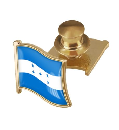 Image of vmcoatdu Country Flag Backs Locking Pin Keepers Locking Clasp Pin Badge International Travel Brooch Metal Alloy Souvenir Pin 0.75x0.7 Inch Small Pin