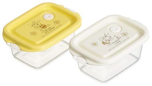 スケーター(Skater) 抗菌 シールボックス 2個入 240ml エアーバブル付 スタッキング 電子レンジ対応 日本製 ディズニー くまのプーさん FCN0WAG-A