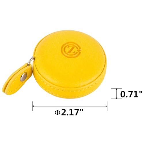 Sewing Tape Measure, Medical Body Cloth Tailor Craft Dieting Measuring Tape, 60 Inch/1.5M Dual Sided Retractable Ruler with Push Button Round(3 Pack, Red Yellow Blue)