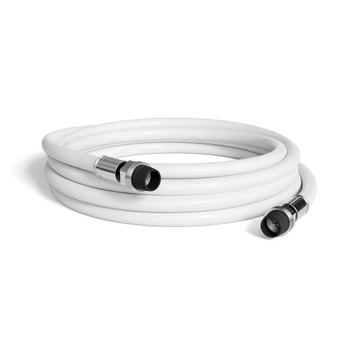 The Cimple Co CMP-COAX-SGL-CC-WS-WHT-3F 3' Feet, White Rg6 Coaxial Cable cover