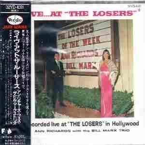 ANN RICHARDS THE BILL MARX TRIO - Live...At ''The Losers'' - Disque CD