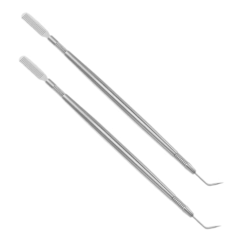MUSISALY 2pcs Herramienta De Levantamiento De Pestañas Herramienta Separador De Pestañas De Acero Inoxidable Para Pestañas Cejas Permanente Teñido Varillas De Levantamiento De Pestañas