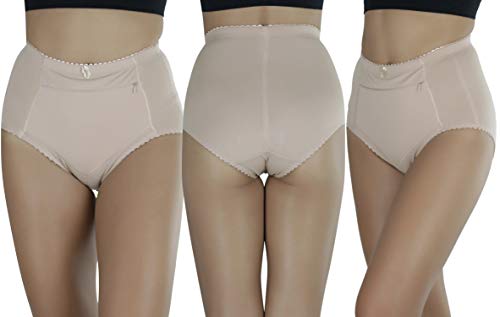 ToBeInStyle Women's High Waisted Zippered Front Pocket Basic Girdle Panties Briefs4