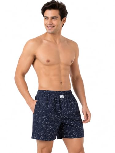Image of Longies Men's Cotton Printed Regular Boxer Shorts